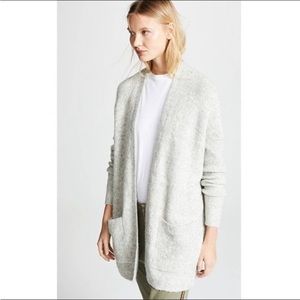 Free People Boucle Oversized Cardigan SZ XS Grey